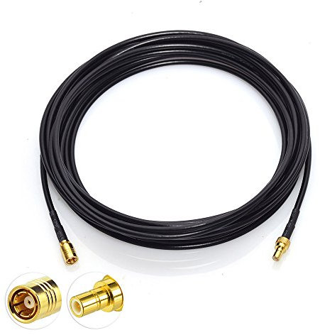 BINGFU DAB Autoradio Antennekabel SMB Buchse Adapter auf SMB Stecker 5m Verlängerungskabel Kompatibel mit Pioneer Pure Alpine Clarion