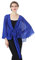 BEAUTELICATE Chiffon Schal Stola Bolero Damen Für Abendkleid Festlich Hochzeit Braut Frühling Sommer in Verschiedenen Farben - Königsblau - Gr. Einheitsgröße