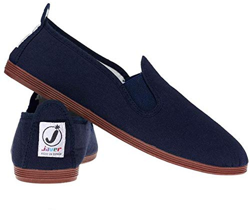 FunkyFashion Unisex Womens Mens Ladies Javer Flossy Espadrilles Plimsoll Flat Shoes Pumps