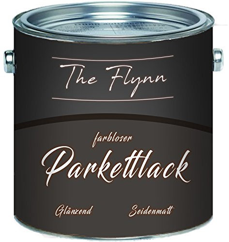 The Flynn hochwertiger Parkettlack Parkettpflege glänzend seidenmatt farblos (1 L, Glänzend)