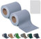 Sichtschutzstreifen Zaun 35 m x 19 cm inkl.20 Clips, Sichtschutz Zaunfolie PVC Sichtschutzstreifen Doppelstabmatten für Gartenzaun, Balkon/Diverse Farben-2PCS