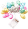 PRETYZOOM Ostern Lichterkette LED Ostereier Lichterkette Außen Innen Beleuchtet Osterdekoration Ostern Festival Party Wand Fenster Hangend Dekoration OHNE Batterie (1,8M 10 Lampen)