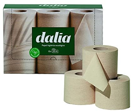 Confezione da 6 rotoli di carta igienica doppio strato bio