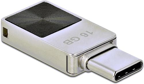 Delock Mini USB 3.2 Gen 1 USB-C Speicherstick 16 GB - Metallgehäuse 54082 Silber
