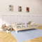 Need Sleep Montessori Bett Kinder Kinderbett 80x160 cm mit Rausfallschutz und Lattenrost Juniorbett Kleinkind Klienkindbett ab 2 Jahre niedrig für Mädchen und Jungen aus Holz