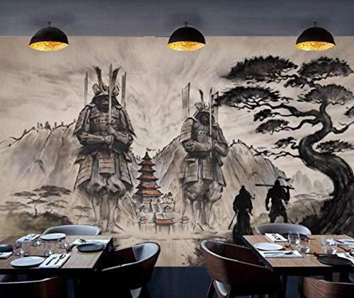 Foto Tapete 3D Dekoration Samurai: 3D Tapete Fototapete Vlies Wand Tapete Wandbilder Wohnzimmer Schlafzimmer Kinderzimmer Dekoration Moderne Wanddeko-350x256cm