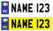 Pack of 2 Ireland Novelty Number Plates Personalised Number Plates Stickers Self Adhesive (140 x 35 mm) Waterptroof Stickers Packwith®