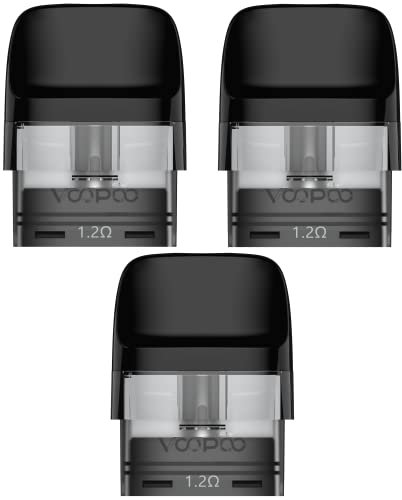 Cartucho Voopoo Drag Nano 2, accesorio para el e-cigarrillo, volumen del tanque 2 ml, en un paquete de 3, 1,2 Ohm, sin nicotina