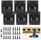 JJXNDO Makita Tool Dock Holder Wall Hanger, 6-Pack, Black ABS Plastic, Wall Mount, Tool Holder