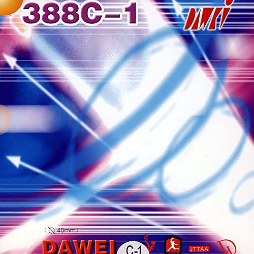 DAWEI 388C-1 (2,0 mm - schwarz) | China Tischtennis Belag | ITTF | TT-Spezial - Schütt Tischtennis