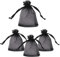 WedDecor Organza-Geschenkbeutel, 7 cm x 9 cm, schwarz, kleine Organza-Beutel, Hochzeitsgeschenk, Schmuckbeutel, Kordelzug, Süßigkeiten-Netzbeutel für kleine Geschenke, Weihnachten, Hochzeit,