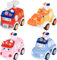 Funkprofi TUT TUT Baby Flitzer Spielzeugauto 4-er Set ab 3 Jahren, Push & Go Auto für Kinder Elektrische Rennstrecke mit Offroad Polizeiautoder
