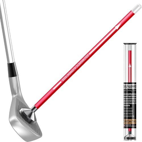 SisterAling Golf Magnetic Alignment Rods,golf Club Alignment Sticks,magnetic Swing Training Aid Accessories Visualize Calibrate Golf Shots,hit The Target with The Right Golf Swing,golf Gift