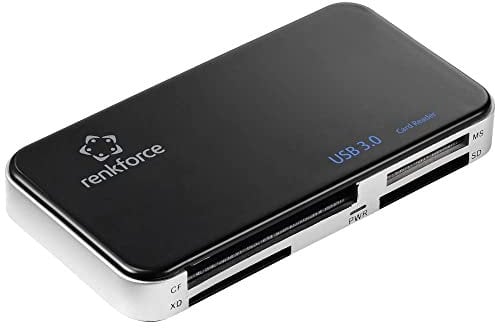 Renkforce RF-PCR-350 Lecteur de Carte mémoire Externe USB 3.0 Noir