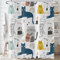 Hnmdmyi Duschvorhang Lustig Katze 90x180, Kinder Niedlich Cartoon Tier Graffiti Bunte Kätzchen Badewanne Vorhang Jungen Mädchen Wasserdicht Polyester Stoff Waschbar Badevorhang mit Haken