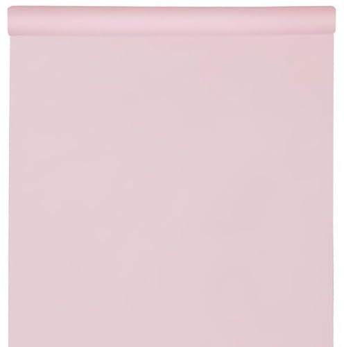 Santex mariage Nappe Rouleau Harmony intissé Opaque 10m, Rose Clair