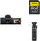 Sony Vlog Camera ZV-1 II + 256GB SF-G Series Tough Memory Card + GP-VPT2BT Handgrip