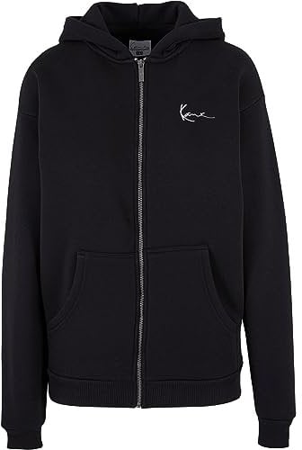 Karl Kani Herren KM-ZH011-001-01 KK Chest Signature Essential Zip Hoodie M Black