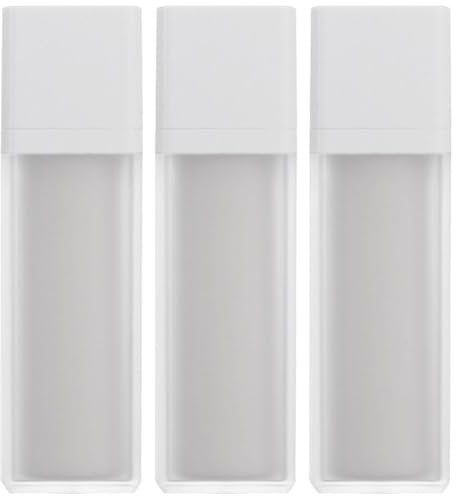 FRCOLOR 3 Pack Travel Press Cream Pump Bottles Vacuum Pack Airless Lotion Bottles