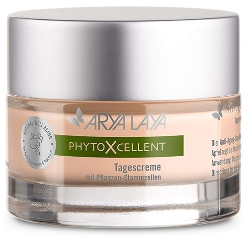 ARYA LAYA PhytoXcellent Tagescreme, 50 ml - mit Pflanzen-Stammzellen: mildert Fältchen & polstert auf, verjüngt tiefere Hautschichten, Erhöhung der Hautdichte und -elastizität, vegan