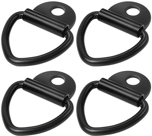Greluma 4 Pz Ancoraggi di Ancoraggio, bulloni con Anello a V in Acciaio per carichi Pesanti, Anelli di Ancoraggio per Camion, rimorchio, carico, Magazzino, Barca