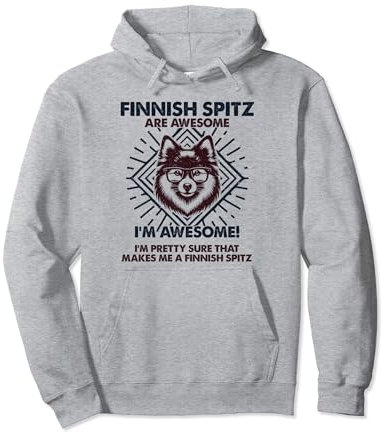 Dog Dad Are Awesome - Breed Finnish Spit Dog Mom Pullover Hoodie