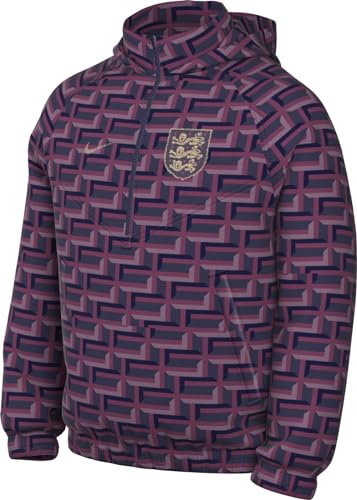 Nike Jacke England Herren Wr Anorak Jkt, Rosewood/Purple Ink/Sesame, FJ7506-653, XL