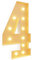 100CM/3.3FT Marquee Large Marquee Lights Sign Number 4, Marquee 0-100 Digits Lights Sign Night Light for Birthday Gaming Wedding Anniversary Proposal