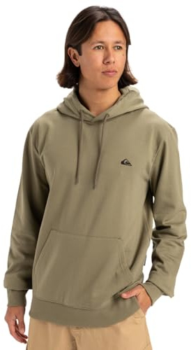 Quiksilver Mens Basic Hoodie Young Pullover Sweater, Aloe, M EU