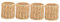 Parliky 4 Pièces Porte-stylo Bacs De Rangement De Table Porte-pinceau De Maquillage En Osier Organisateur De Porte-marqueur Support De Rangement Pour Baguettes Couverts Ustensile Plastique