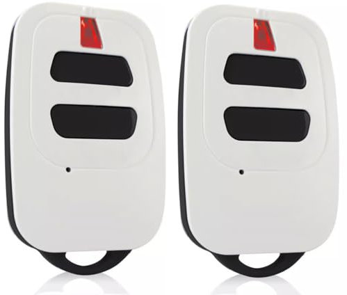 LINEOPS - Mando a distancia para DEA Ziggy GTI2/4, GT2/4, Mio TR2/4, Mio TR2/4, Mio TR2N/4N puerta de garaje – Pilas incluidas – Lote de 2 (2 botones)