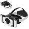 VR Headset Compatible For Nintendo Switch, Portable Virtual Reality Glasses With Adjustable HD Lenses And Strap, 21.6 * 20.2 * 11.3cm(Black and White)