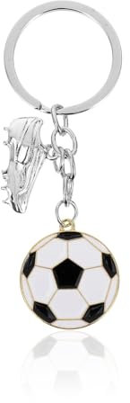 Yeomju Mini Fußball Schlüsselanhänger, Fußball Charme für Taschen, Schlüsselring Anhänger für Männer, Frauen, Jungen und Mädchen, Tolle Schlüsselanhänger Fußballgeschenke