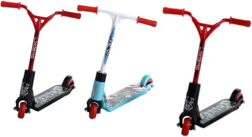 Wyjuan Mini Finger Scooter Set, 3 Stück, 2 Schwarz und 1 Blau, Trick Board Zubehör für Party Favors