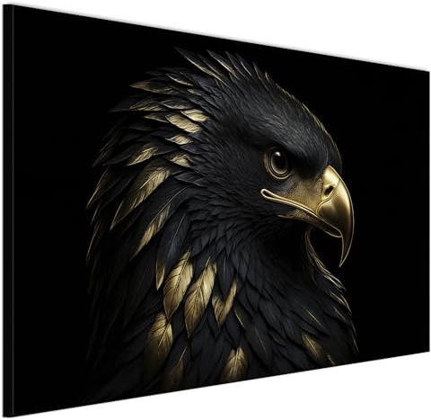 LUMASOUL Wandbilder Wohnzimmer Leinwandbild Tiere 14 120x80 cm | 1-teiliges Bild für Schlafzimmer, Flur, Büro und Küche, modernes Foto-Motiv
