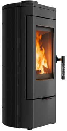 Freistehender Gusseisenofen für Holz Kaminroste KOZA K12 Leistung 6 kW FI 130 BImSchV 2 Wärmewirkungsgrad 82,5%