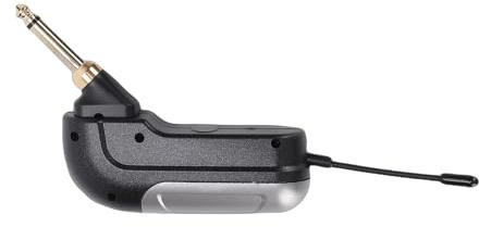 FILFEEL Microfono per Fisarmonica UHF – Microfono per Ripresa di Strumenti Audio HD con 30 M, Durata della Batteria di 6 Ore, 48 KHz/24 Bit e Ricevitore per Spettacoli Dal