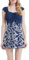 Wantdo Women's One-Piece Swim Dresses Plus Size Skirtini Cover Up Swimsuits Summer Swimming Costume with Skirt Porcelain 12-14