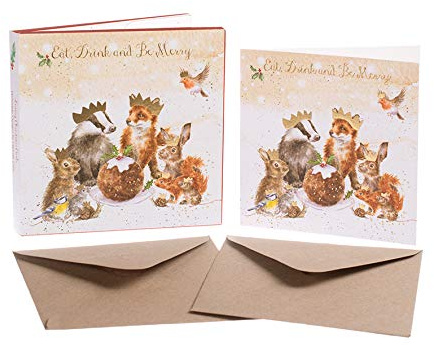 Wrendale Designs by Hannah Dale - The Christmas Party - Christmas Card Box Set - Pack of 8
