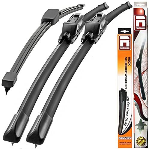Recambo SCHEIBENWISCHER VORNE + HINTEN kompatibel für VW T5 | BJ 2003-2015 (3er Set: 600mm / 600mm / 400mm)