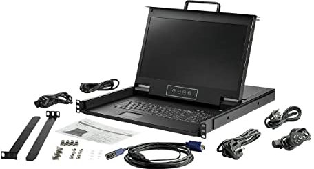 StarTech.com Rackmount Kvm Console Hd 1080P - Single Port Vga Kvm, W128302725 (1080P - Single Port Vga Kvm With 17 Lcd Monitor For Server Rack - Fully Featured 1U Lcd Kvm Drawer)