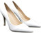 Women Stiletto High Heel Pointed Pumps Ladies Party Clubbing Work Court Shoes Size 3-12 (White Mat, Numeric_12)