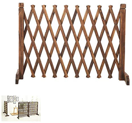 Hunde Garten Mobiler Sichtschutz Zaun - Gartenzaun/Blumenständer Für Den Innenbereich, Haustierzaun Für Den Innenbereich, Freistehender Rattanregal Zum Klettern Von Pflanzen (Size : 270 * 127cm)