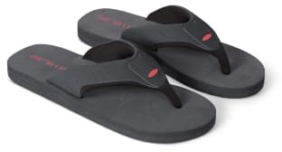 Animal Jekyl Mens Flip-Flops - Slip-on, Lightweight & Comfortable Footwear with Soft Padded upper Straps - Best for Spring Summer & Outdoors Asphalt (01) Adult Shoe Size 8