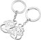 YAYAKO Porte-clés Gorille Africain en Acier Inoxydable Plaqué Argent Singe Cadeaux pour Femmes et Filles