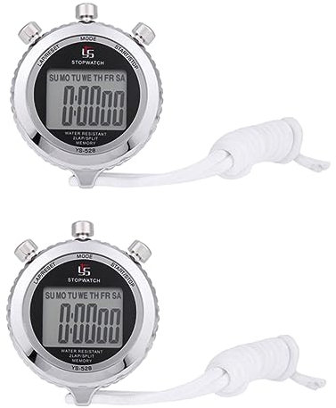 INOOMP Stoppuhr-Countdown 2 STK Stoppuhr Uhren Für Kinder Digitaler Chronometer Tragbare Digitale Uhr Digitaluhr Herrenuhren Kinderuhr Timer Fitness Anzahl Digitaluhren