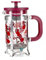 Neavita Tea Plunger Tisaniera a Stantuffo in Vetro Bordeaux 350 Ml