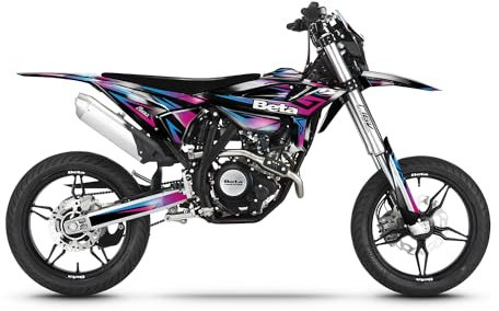 Arider Dekor (Aufkleber) für Beta RR 50/125 LC (2021-2023) | Faded Edition (Blau | Pink)