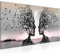 Runa Art Quadri Moderni Amanti 1 Pezzo L'Immagine Tela Non Tessuta Soggiorno Corridoio Albero Astratto Grigio Rosa 044812b