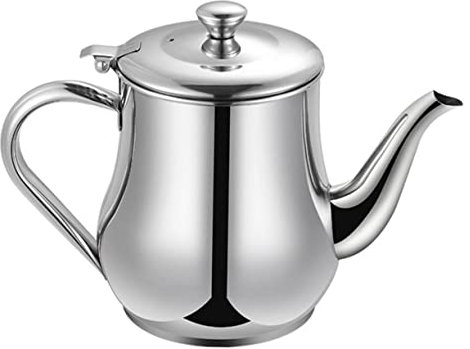 OUNONA olla de aceite de acero inoxidable lata separadora de grasa lata de grasa con colador tocino filtrar soporte de aceite de grasa filtro de aceite largo dispensador